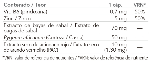 Producto natural de Intersa Labs para el bienestar de la próstata con extractos de hierbas.